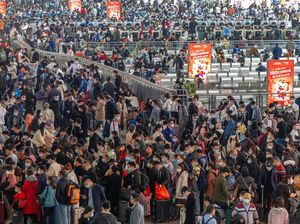 Ramainya Arus Mudik di China Jelang Libur Imlek