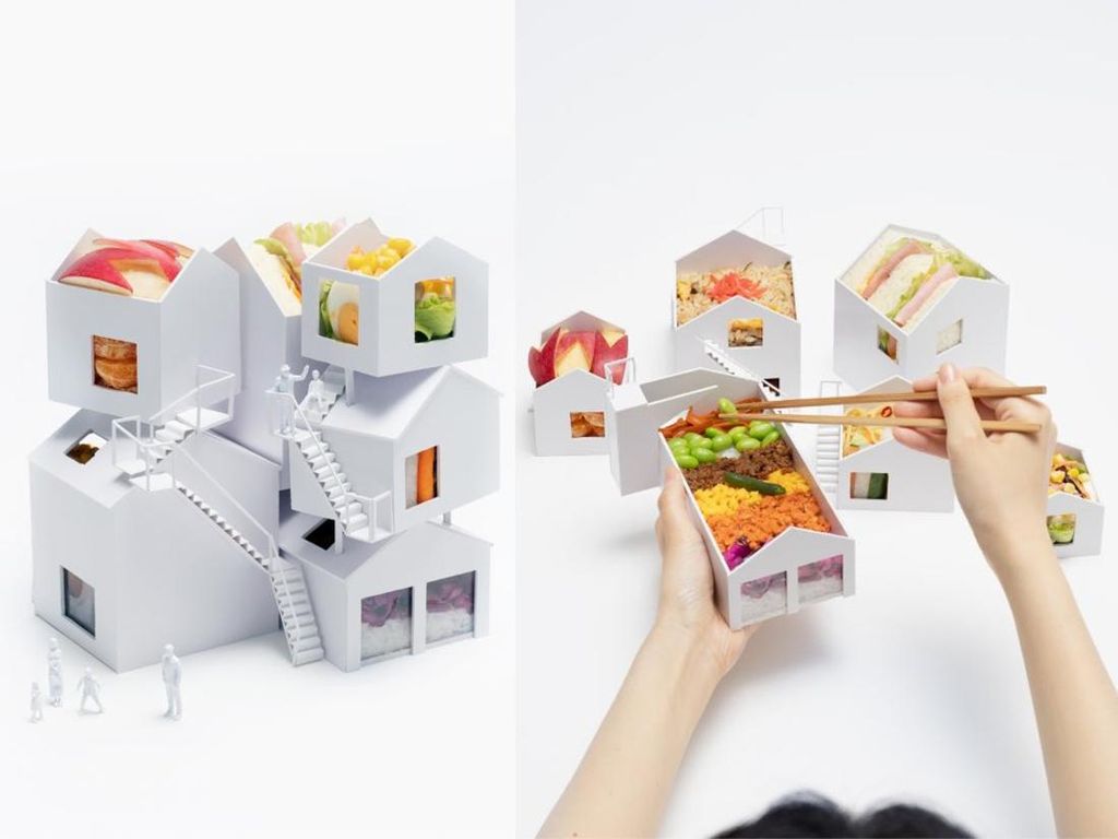 Bukan Kotak Biasa, Bento Boks Ini Berbentuk Rumah Tingkat Bukan Kotak Biasa, Bento Boks Ini Berbentuk Rumah Tingkat