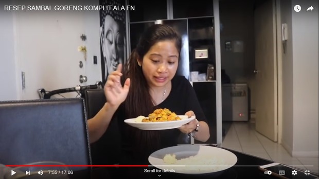 Konten Youtube Pertama Farida Nurhan/Foto : youtube.com/Farida Nurhan