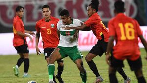 Aksi Timnas Indonesia Taklukkan Timor Leste 3-0
