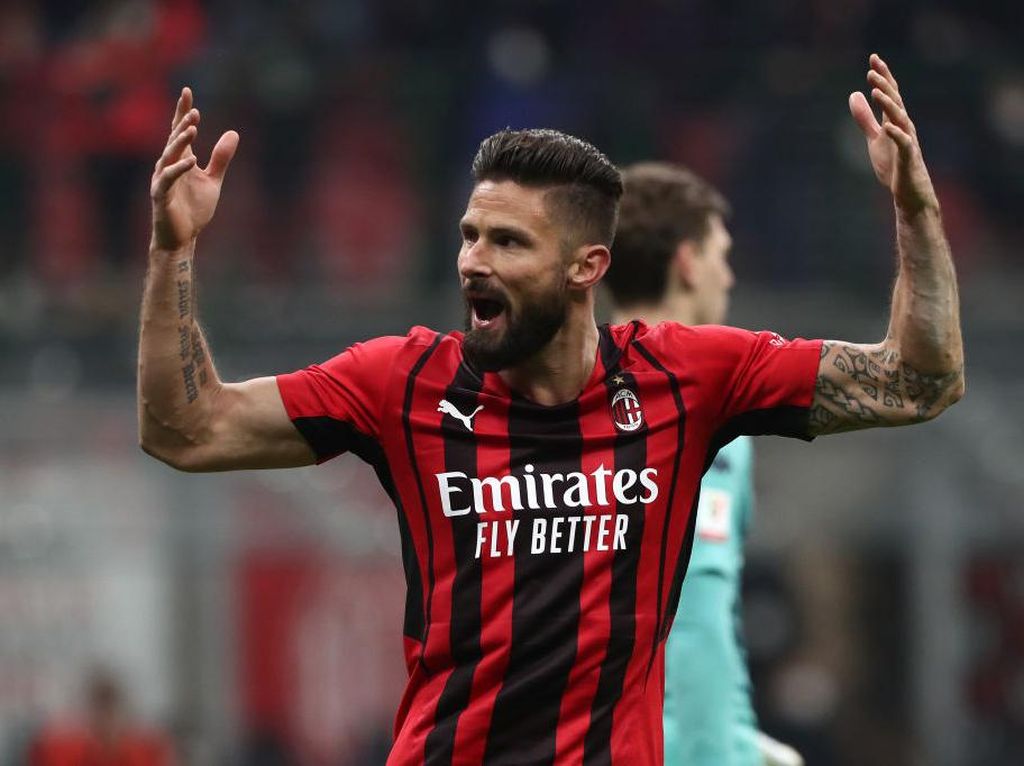 Inter Vs Milan: Rossoneri Berharap kepada Pengalaman Giroud di Derby London