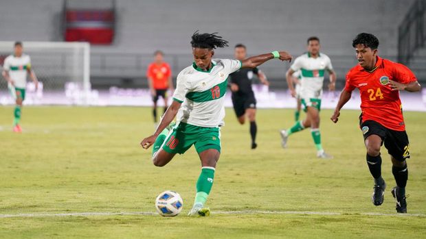 Timnas Indonesia kalahkan Timor Leste 3-0 di Bali.