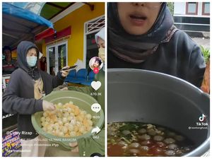 Kocak! 5 Aksi TikToker Beli Makanan Sebaskom Ini Bikin Pedagang Kaget