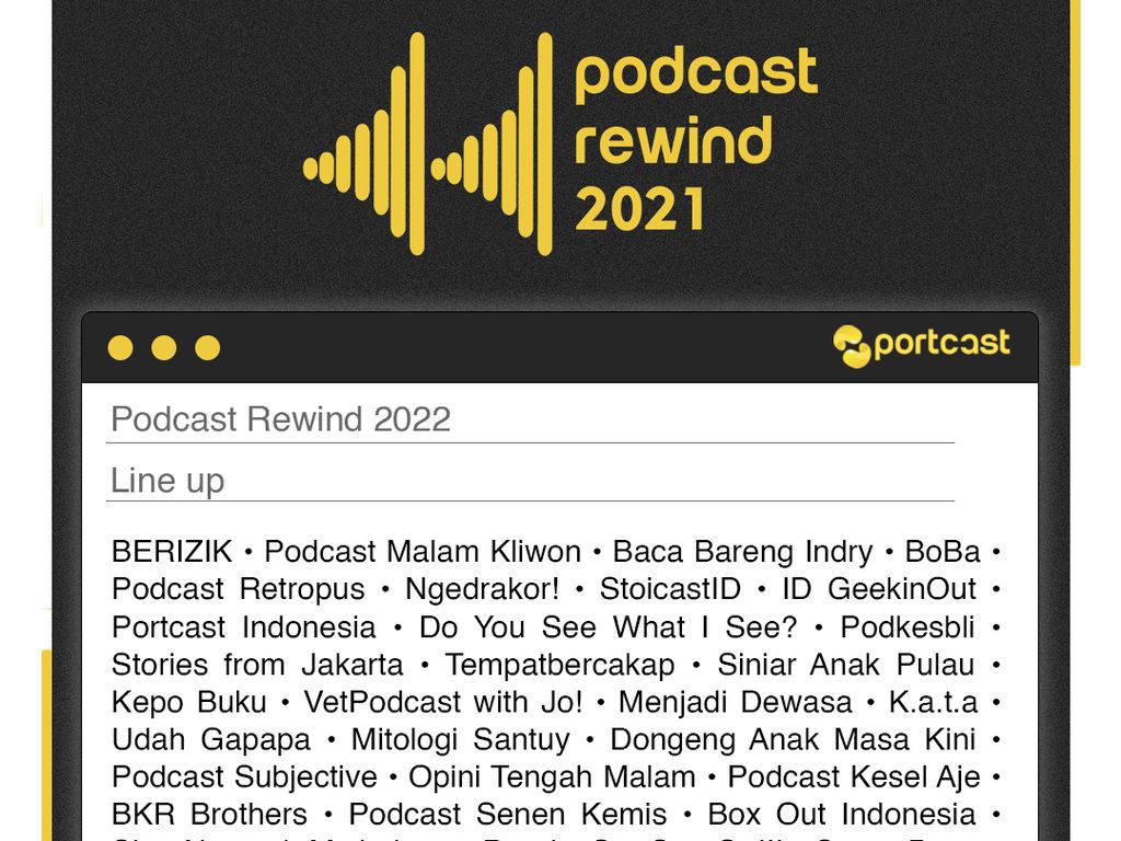 Podcast ngedrakor! detikcom hingga Suara Puan Ramaikan Podcast Rewind 2021 Podcast ngedrakor! detikcom hingga Suara Puan Ramaikan Podcast Rewind 2021