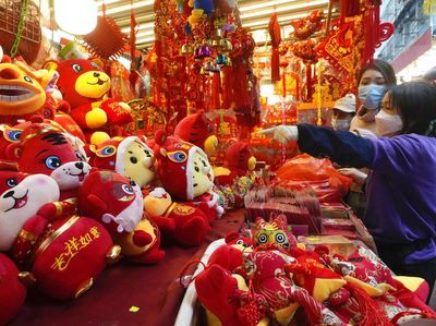 Suasana Jelang Malam Tahun Baru Imlek di Hong Kong