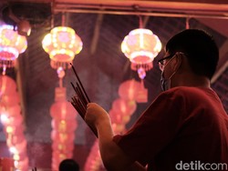 Suasana Perayaan Imlek di Wihara Dharma Bhakti