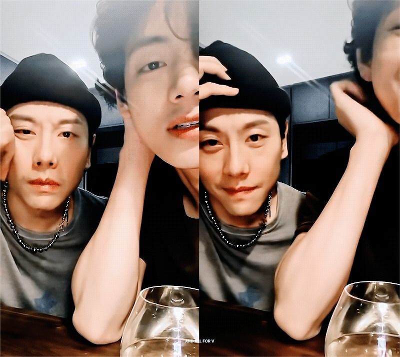 Kedekatan V BTS dan Park Hyo Shin