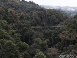 Menengok Jembatan Gantung Situgunung saat Imlek, Tetap Ramai!