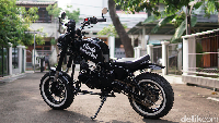 Intip Modifikasi Honda Karisma jadi Monkey Bobber ala Bengkel Sukabumi