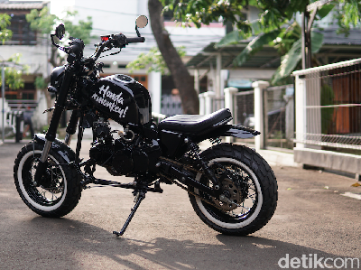Intip Modifikasi Honda Karisma jadi Monkey Bobber ala Bengkel Sukabumi