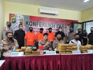 Polisi Bekasi Gagalkan Selundupan 31 Kg Ganja, 3 Pelaku Ditangkap