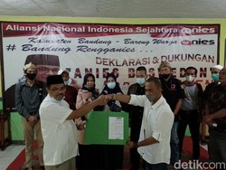 Relawan di Bandung Deklarasi Dukung Anies Baswedan Maju Pilpres 2024