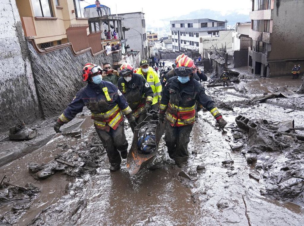 Korban Tewas Akibat Banjir dan Longsor di Ekuador Jadi 22 Orang