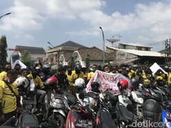 Protes Tarif Terlalu Murah, Driver Ojol Demo di Balai Kota Sukabumi