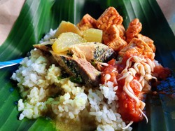 Gurih Mantap! Nasek Sodu Khas Situbondo Berlauk Ikan Cakalang