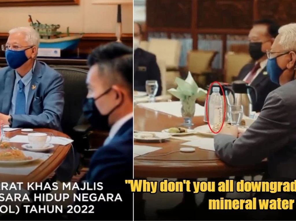 Warganet Malaysia Geram Melihat Pejabat Minum Air Mineral Mahal