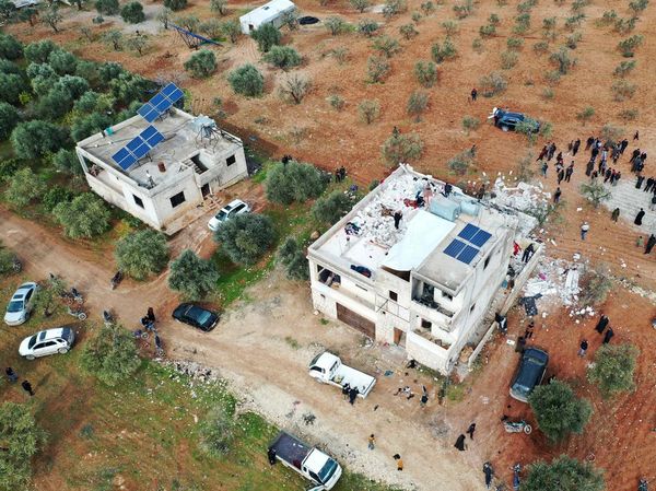 Di Rumah Ini, Pemimpin ISIS Tewas Ledakkan Diri