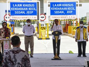 Momen Jokowi Resmikan Tol Binjai-Stabat