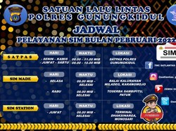 Woro-woro, Lur! Jadwal SIM Keliling Gunungkidul Februari 2022