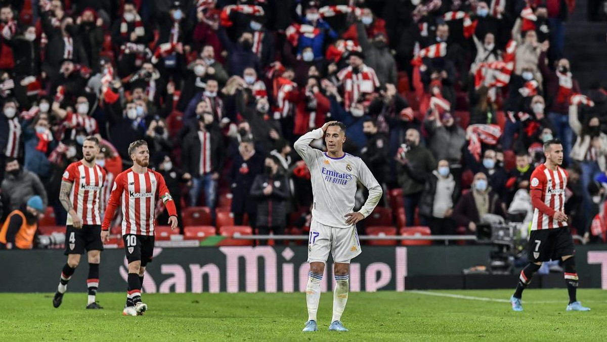 Real Madrid tampil buruk sehingga tersingkir dari Copa del Rey. (Foto: AP/Alvaro Barrientos)