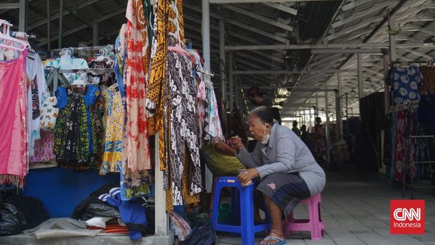Suasana relokasi pedagang kaki lima (PKL) Malioboro, Kota Yogyakarta