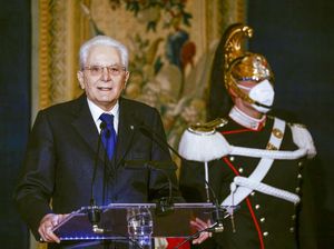 Presiden Italia Sergio Mattarella Positif Corona Presiden Italia Sergio Mattarella Positif Corona