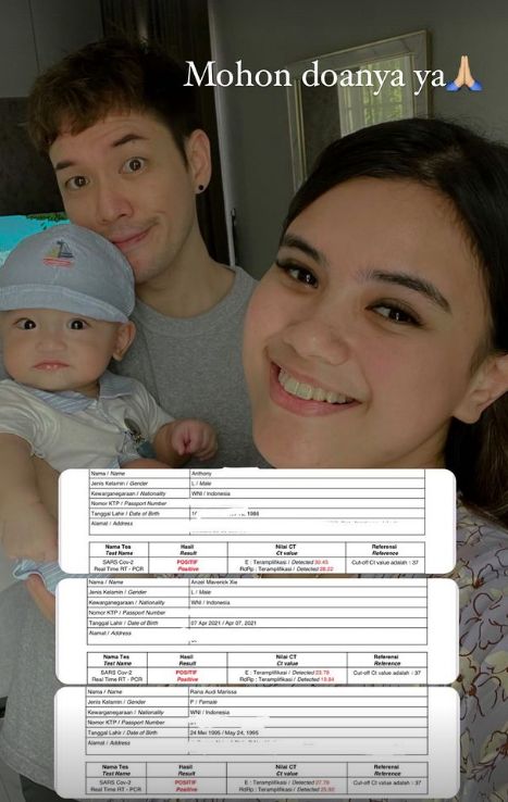 Audi Marissa Positif Covid-19 Bersama Suami dan Sang Bayi