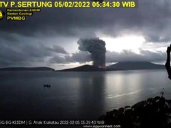 Detik-detik Gunung Anak Krakatau Kembali Erupsi!