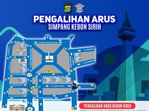Ada One Way, Ini Pengalihan Arus di Simpang Thamrin-Kebon Sirih