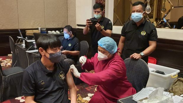 Timnas U-23 Mendapatkan Vaksin Ketiga (Booster)