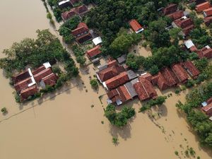 Potret Banjir Pekalongan Dari Udara