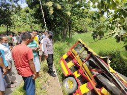 Nenek dan Cucu Jadi Korban Tewas Kereta Kelinci Nyungsep di Madiun