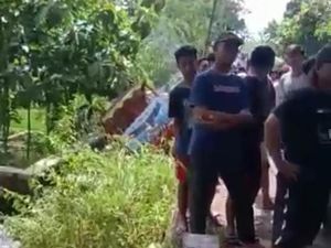 Kereta Kelinci Nyungsep Tewaskan 2 Orang di Madiun Dinaiki 40 Penumpang