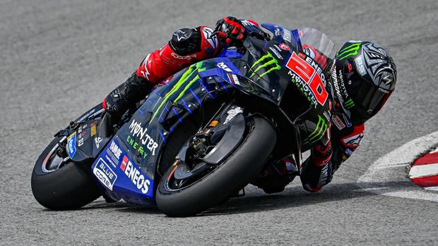 Fabio Quartararo pada Tes MotoGP di Sirkuit Sepang Hari Pertama.