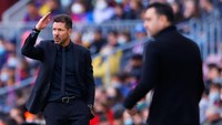 Dari 32 penampilan Atletico-nya Simeone kontra Barca di seluruh kompetisi, mereka cuma menang lima kali, 11 seri, dan 16 kali kalah (Getty Images)