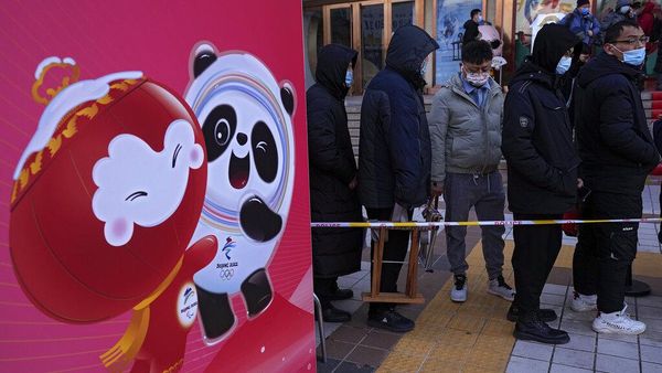 Antre Panjang Cuma Buat Bing Dwen Dwen, Maskot Olimpiade Beijing