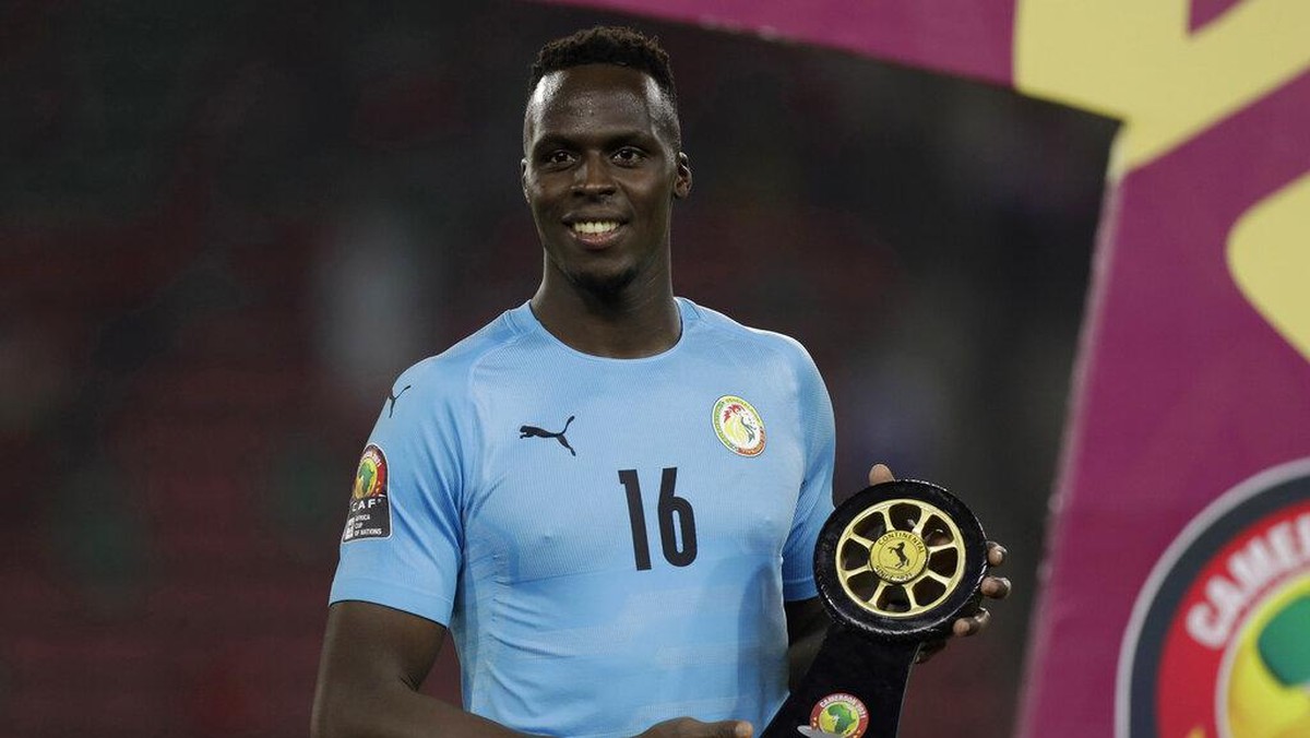 Kiper Senegal, Edouard Mendy. (Foto: Sunday Alamba/AP)