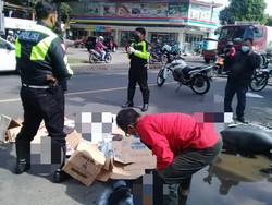 Biker di Mojokerto Tewas Terlindas Truk Gegara Hindari Jalan Berlubang