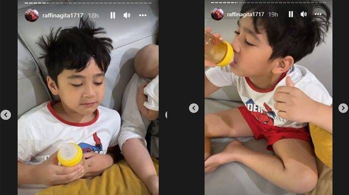 Rafathar saat minum ASI