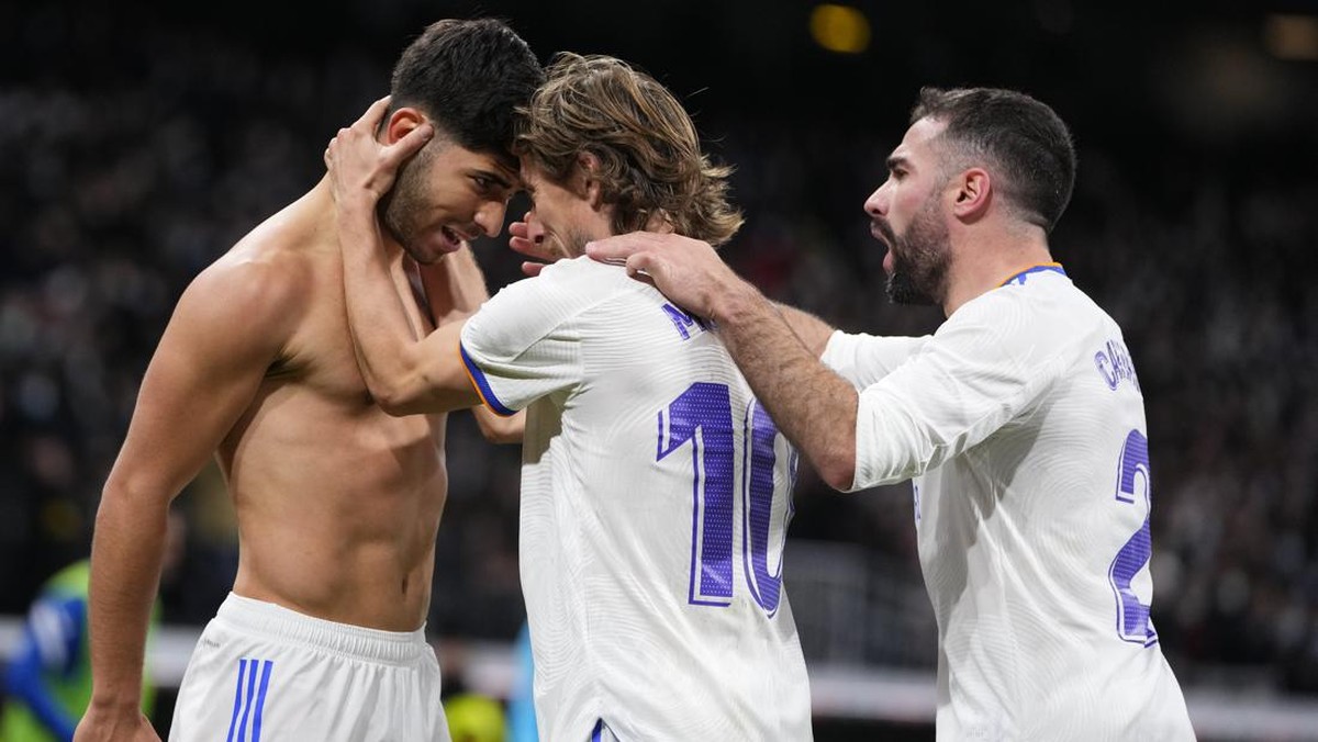 Real Madrid mengalahkan Granada 1-0 berkat gol Marco Asensio. (Foto: AP/Manu Fernandez)