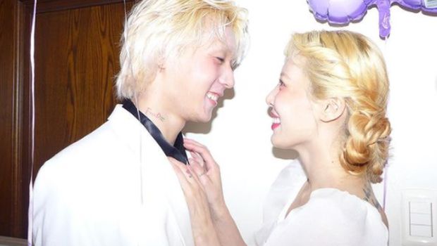 HyunA dan DAWN akhirnya resmi bertunangan setelah 6 tahun pacaran / foto: instagram.com/hyunah_aa