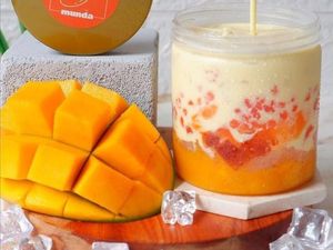Segar! Yuk Cicip Dessert dari Olahan Mangga dan Pandan Ini