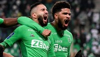Posisi kedelapan diduduki Saint-Etienne. Mereka untung 111 juta Euro karena mampu mendapat 222 juta untuk penjualan pemain, namun hanya menghabiskan 111 juta untuk belanja di bursa transfer. Foto: AFP/JEAN-PHILIPPE KSIAZEK