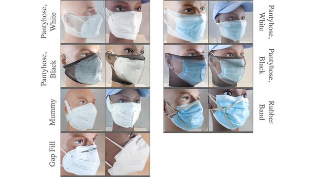 studi stocking masker kn95, kredit: PLos One