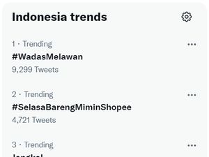 Tagar WadasMelawan Puncaki Trending Topic Twitter