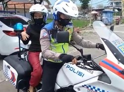Viral Video Ibu Hamil Ngidam Minta Naik Motor Polisi