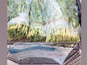 Wanita Indonesia Ini Tunjukkan Harga Kangkung di Amerika Rp 136 Ribu