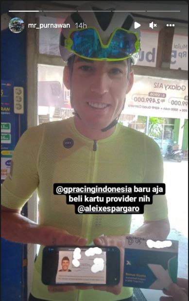 Aleix Espargaro membeli nomor provider lokal.