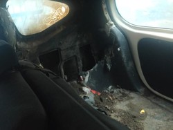 Mobil Warga Bantul Terbakar Saat Parkir,  Diduga Dilempar Molotov