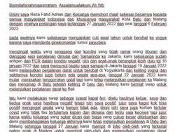 Jadwal Klarifikasi Kasus Pasutri COVID-19 Tertunda, Ini Sebabnya